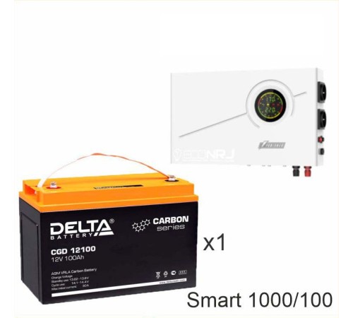 ИБП Powerman Smart 1000 INV + Аккумуляторная батарея Delta CGD 12100