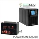 ИБП POWERMAN ONLINE 1000 Plus + Аккумуляторная батарея CSB GPL12880