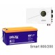 ИБП Powerman Smart 800 INV + Аккумуляторная батарея Delta GX 12-200