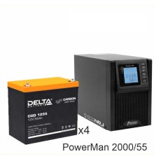 ИБП POWERMAN ONLINE 2000 Plus + Delta CGD 1255