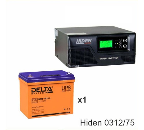 ИБП Hiden Control HPS20-0312 + Аккумуляторная батарея Delta DTM 1275 L