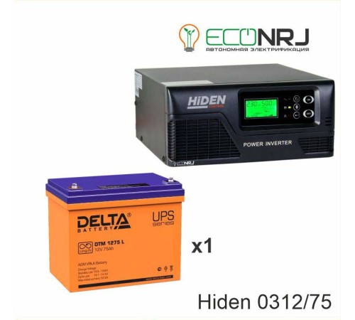 ИБП Hiden Control HPS20-0312 + Аккумуляторная батарея Delta DTM 1275 L