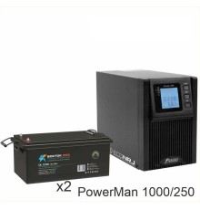 ИБП POWERMAN ONLINE 1000 Plus + ВОСТОК PRO СК-12250