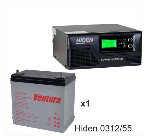 ИБП Hiden Control HPS20-0312 + Аккумуляторная батарея Ventura GPL 12-55