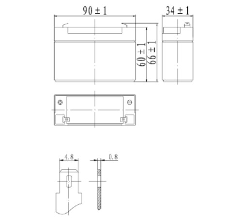 Аккумуляторная батарея Delta DT 4035