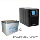 ИБП POWERMAN ONLINE 1000 Plus + Аккумуляторная батарея LEOCH DJM1275