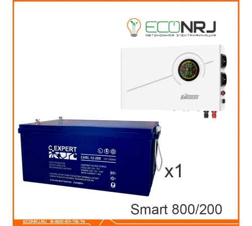 ИБП Powerman Smart 800 INV + Аккумуляторная батарея ETALON CHRL 12-200