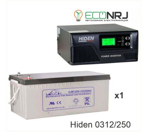 ИБП Hiden Control HPS20-0312 + Аккумуляторная батарея LEOCH DJM12250